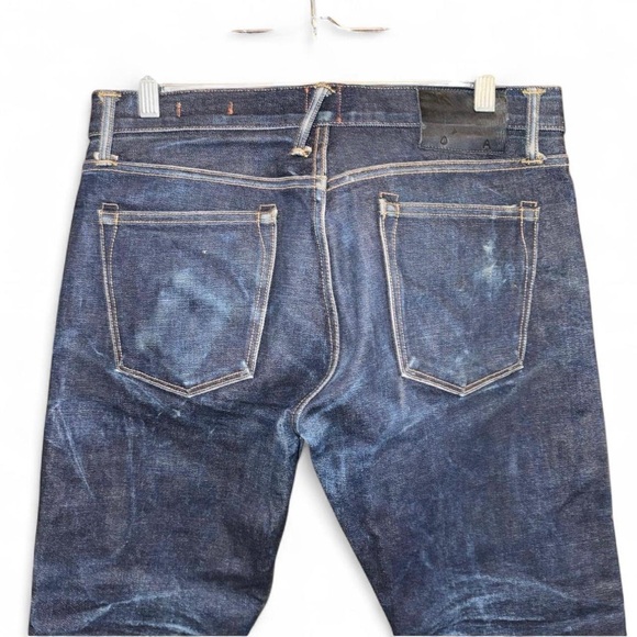 Hiroshi Kato Mammoth Indigo Jeans in Pen Slim - Picture 3 of 6